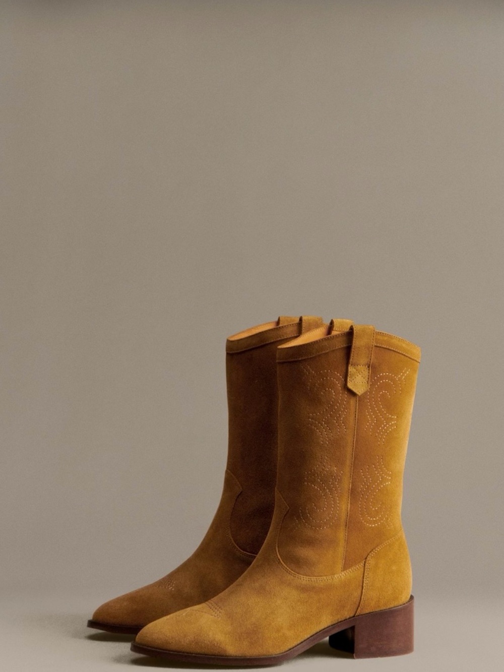 Sezane womens LOW IVANA ANKLE BOOTS size 8